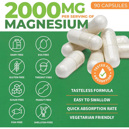 Capsulas De Magnesio L Treonato 2000 Mg Magteina Soporte Cerebral Y Sueño