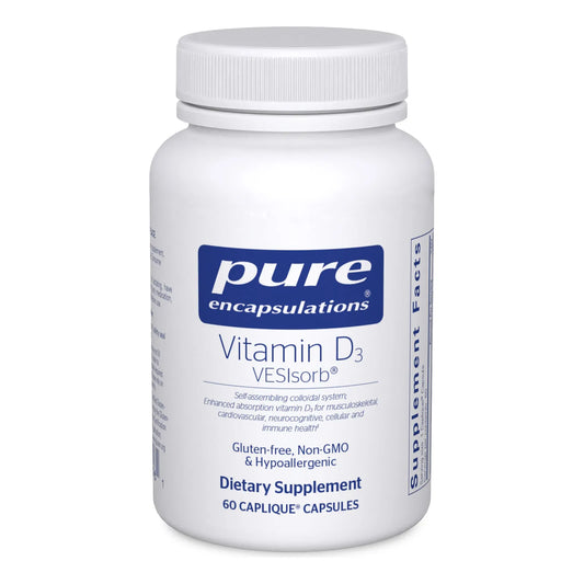 Vitamina D3 Vesisorb 60 Capsulas Suplemento Para Huesos Fuertes Y Salud Integral