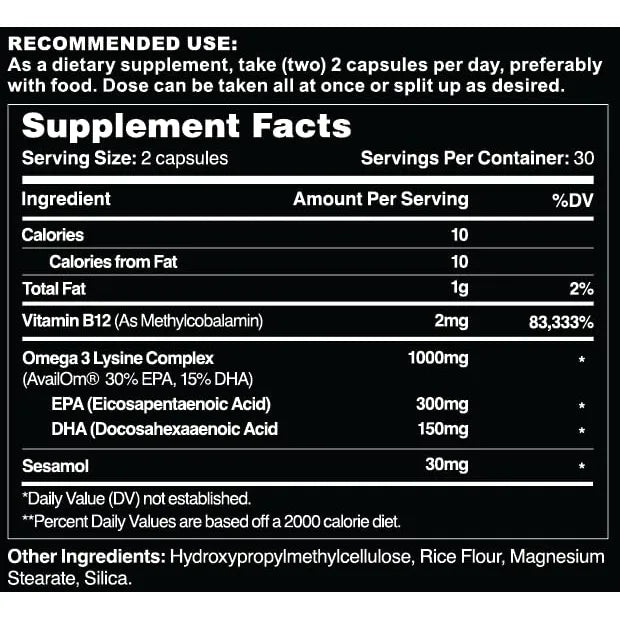 Aceite De Pescado Noruego Omega 3 Premium En Cápsulas Para Corazón Cerebro E Inmunológico