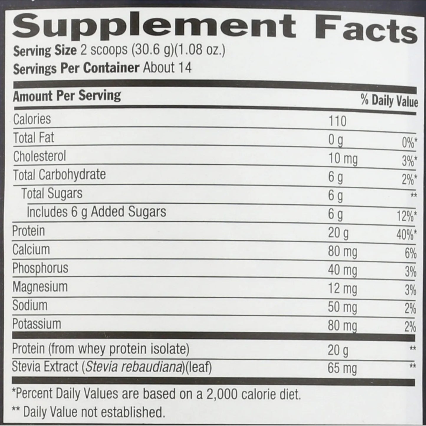 Proteina Whey 100 Aislada Vainilla 427g Calidad Premium Usa