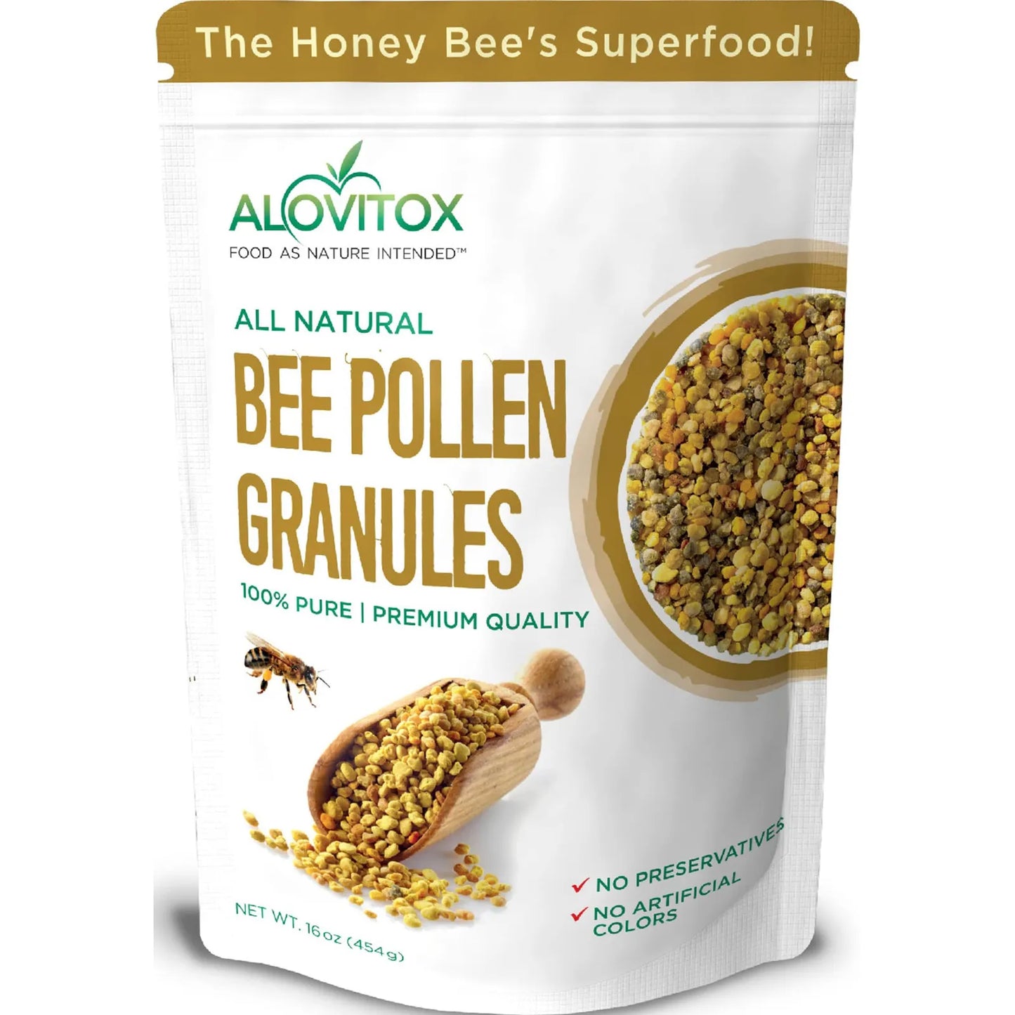 Gránulos De Polen De Abeja Crudo 450 Gramos Ricos En Antioxidantes Proteínas Y Vitaminas
