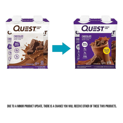 Batido De Proteína Chocolate Quest Listo Para Beber Alto En Proteína Bajo En Carbos