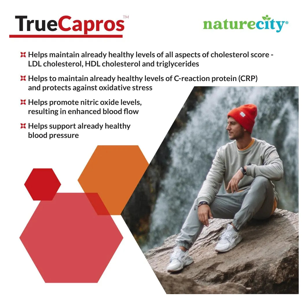 True Capros Amla Extracto Polifenol Antioxidante 60 Cápsulas Vegano Salud Cardiovascular