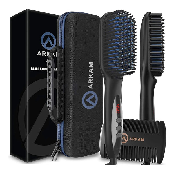 Alisador De Barba Arkam Deluxe Peine Alisador Con Calor Tecnologia Ionica