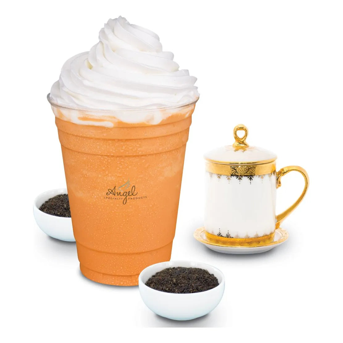 Mezcla De Crema De Té Tailandés Angel Specialty Products 3 Lb Polvo Instantáneo Para Bebidas Cremosas