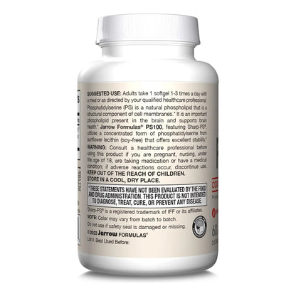 Fosfatidilserina 100 Mg Jarrow Formulas Soporte Cerebral 60 Capsulas