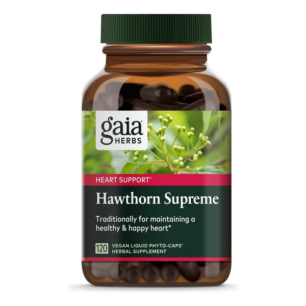 Bayas De Espino Para Salud Del Corazón 120 Cápsulas Apoyo Cardiovascular Natural