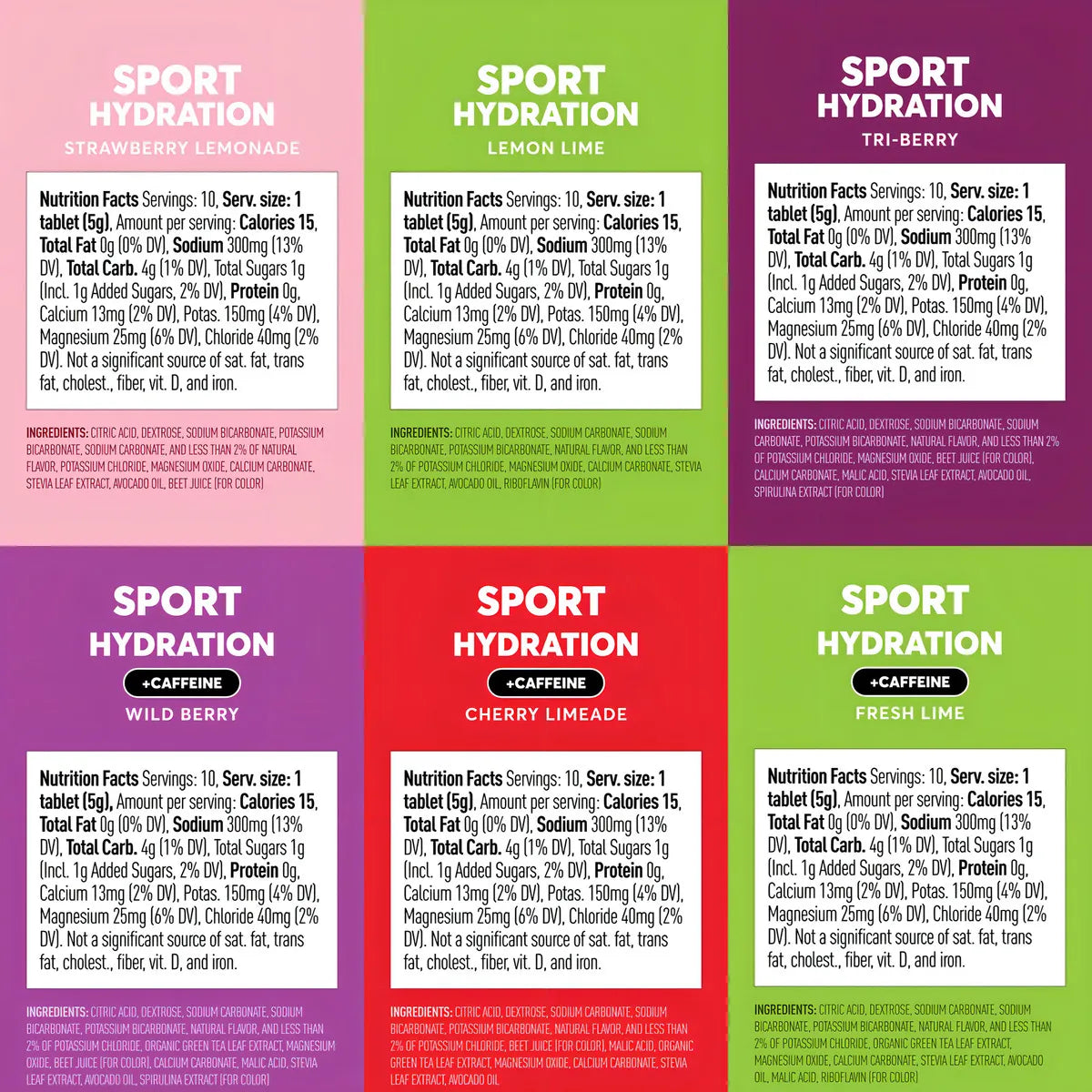 Nuun Sport Tabletas Hidratación Veganas 5 Electrolitos 28 G Con Cafeína 6 Sabores