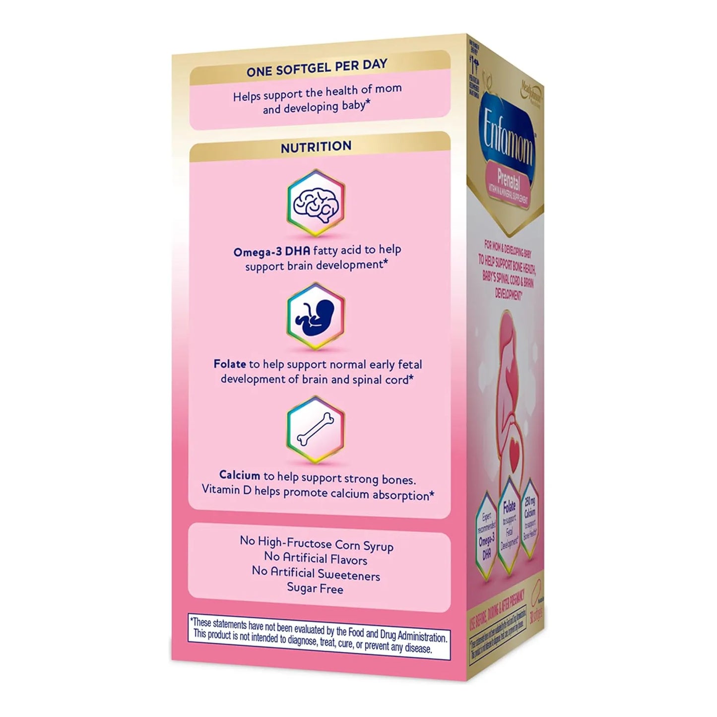 Suplemento Prenatal Enfamom Con Omega 3 DHA Y Calcio Para Embarazo Y Lactancia