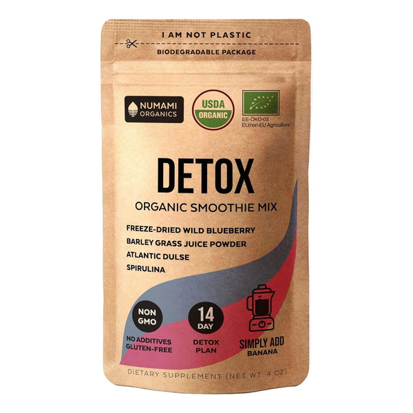 Batido Orgánico De Arándanos En Polvo Con Espirulina Superalimento Premium