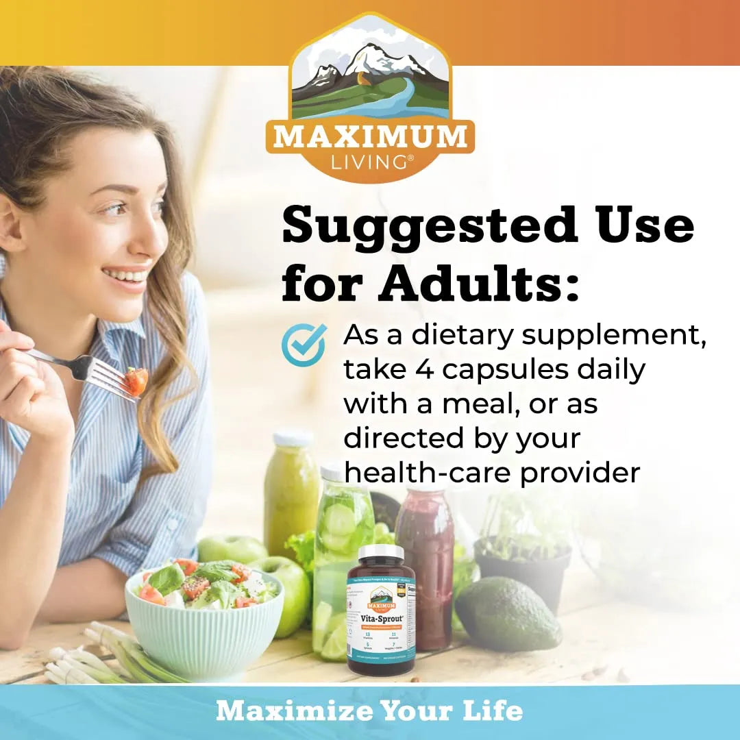 Multivitamínico Vita Sprout 120 Cápsulas Cabello Piel Uñas Saludables Y Soporte Inmunológico