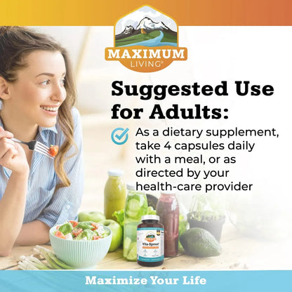 Multivitamínico Vita Sprout 120 Cápsulas Cabello Piel Uñas Saludables Y Soporte Inmunológico