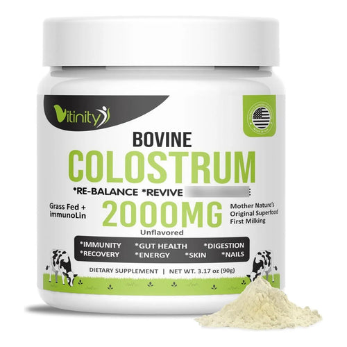 Polvo De Calostro Bovino Natural Alimentado Con Pasto Suplemento IgG Para Salud Intestinal E Inmunológica