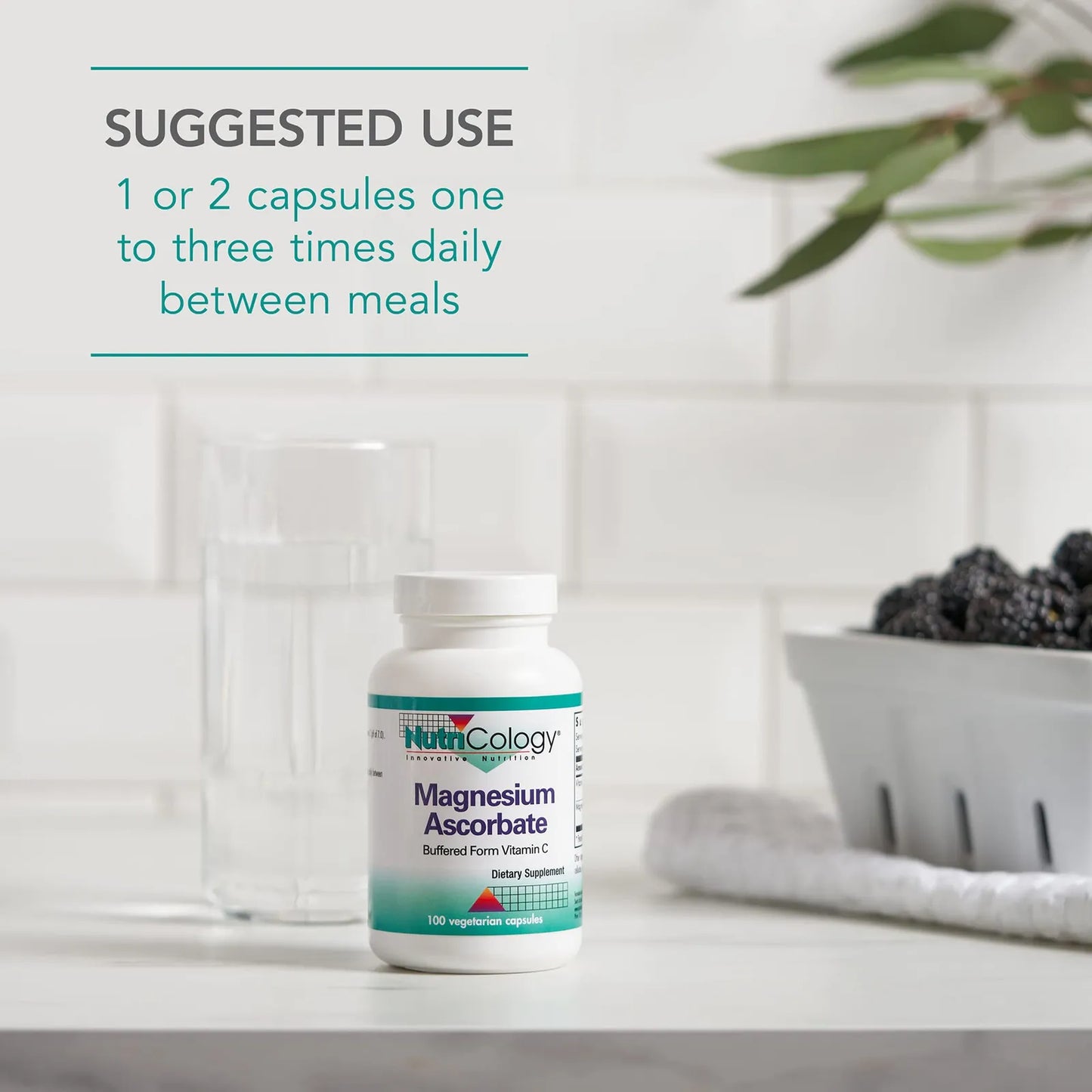 Ascorbato De Magnesio 1000 Mg Vitamina C Tamponada Apoyo Inmunologico 100 Capsulas