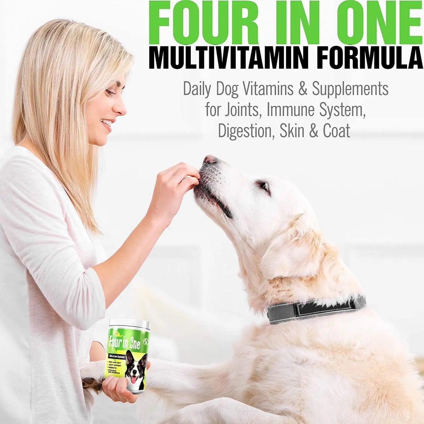 Multivitaminas Para Perros 4 En 1 Apoyo Articulaciones Salud Inmunológica Y Más