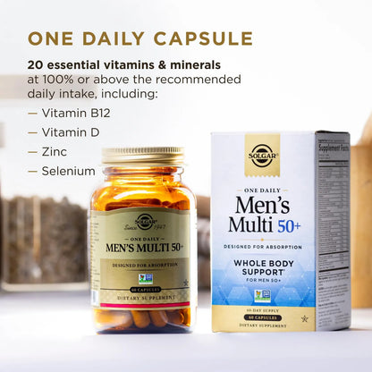 Multivitaminico One Daily Multi 50 Plus Para Hombres Soporte Integral Corazon Huesos Prostata