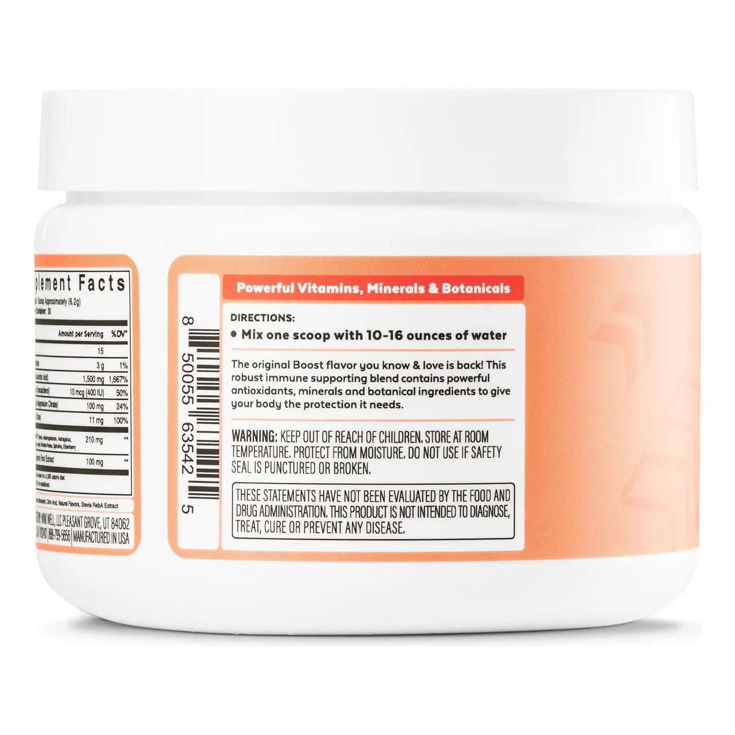 Bebida Energética En Polvo Vitamina C Refuerzo Inmunológico Sabor A Bayas