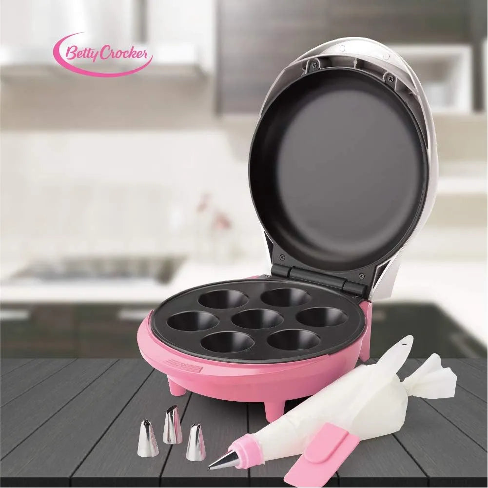 Maquina Para Cupcakes Brownies Betty Crocker Rosa Hornea En Minutos