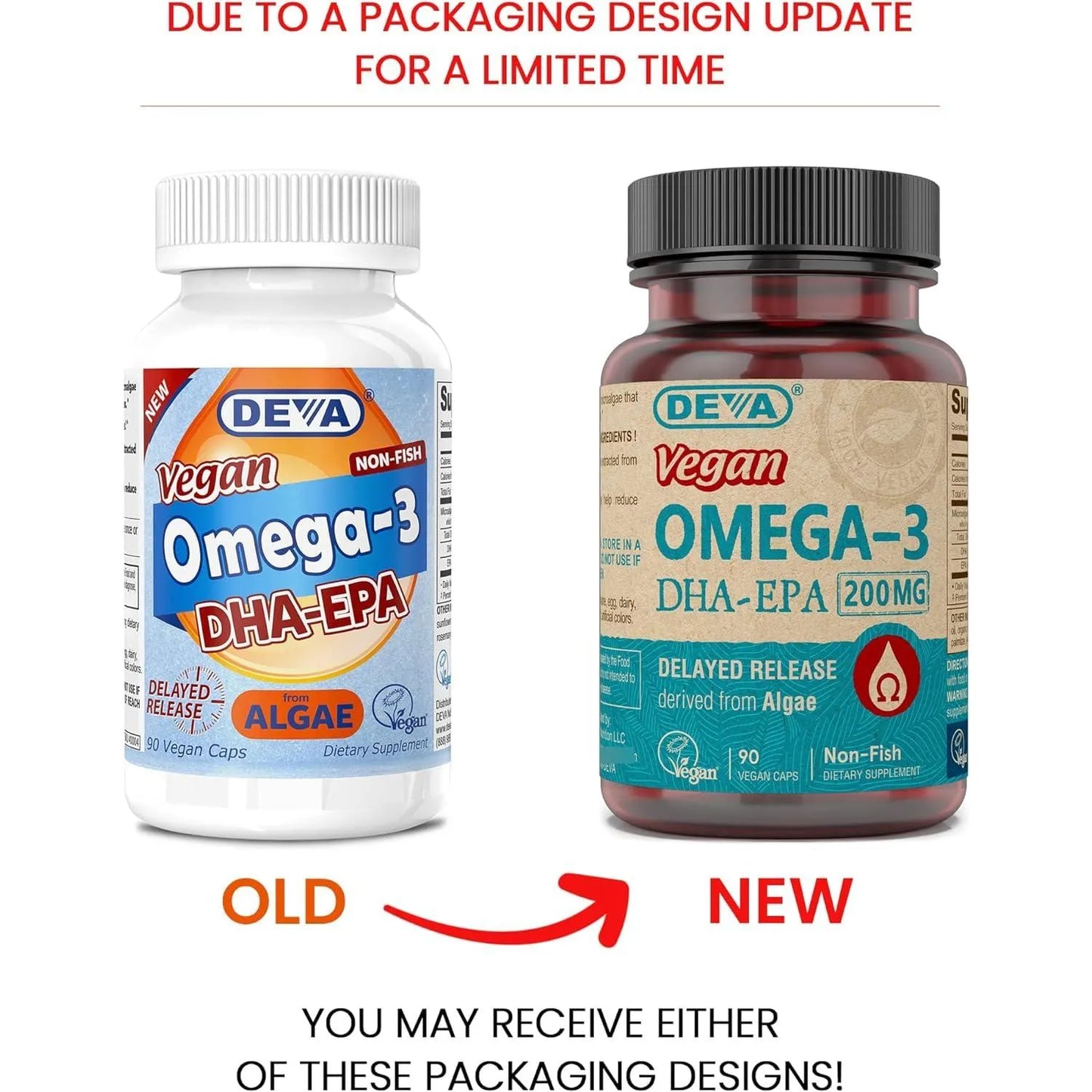 Omega3 Vegano DHA EPA De Microalgas Liberación Retardada 90 Cápsulas