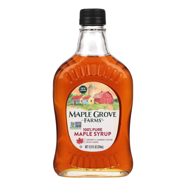 Jarabe De Arce Puro Maple Grove Farms 12.5 Onzas Sabor Auténtico Y Natural