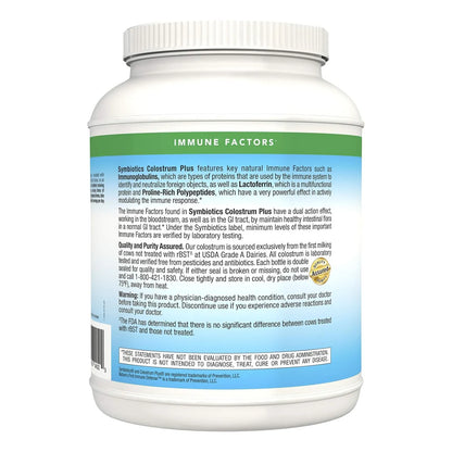 Polvo Calostro Plus Symbiotics 597 G Apoyo Inmunidad Rendimiento Atlético