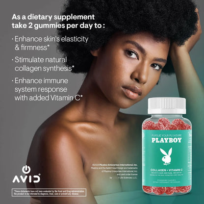 Gomitas De Colageno Y Vitamina C Playboy Para Piel Cabello Y Uñas 60 Unidades
