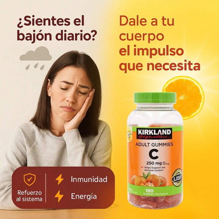 Vitamina C Gummy Kirkland 180 Gomitas Bienestar Diario - Imagen 3