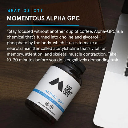 Suplemento Alpha GPC 60 Porciones Salud Cognitiva Y Muscular Certificado NSF