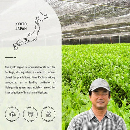 Té Verde Orgánico Sencha Con Matcha De Kioto En Lata Hermética 100g