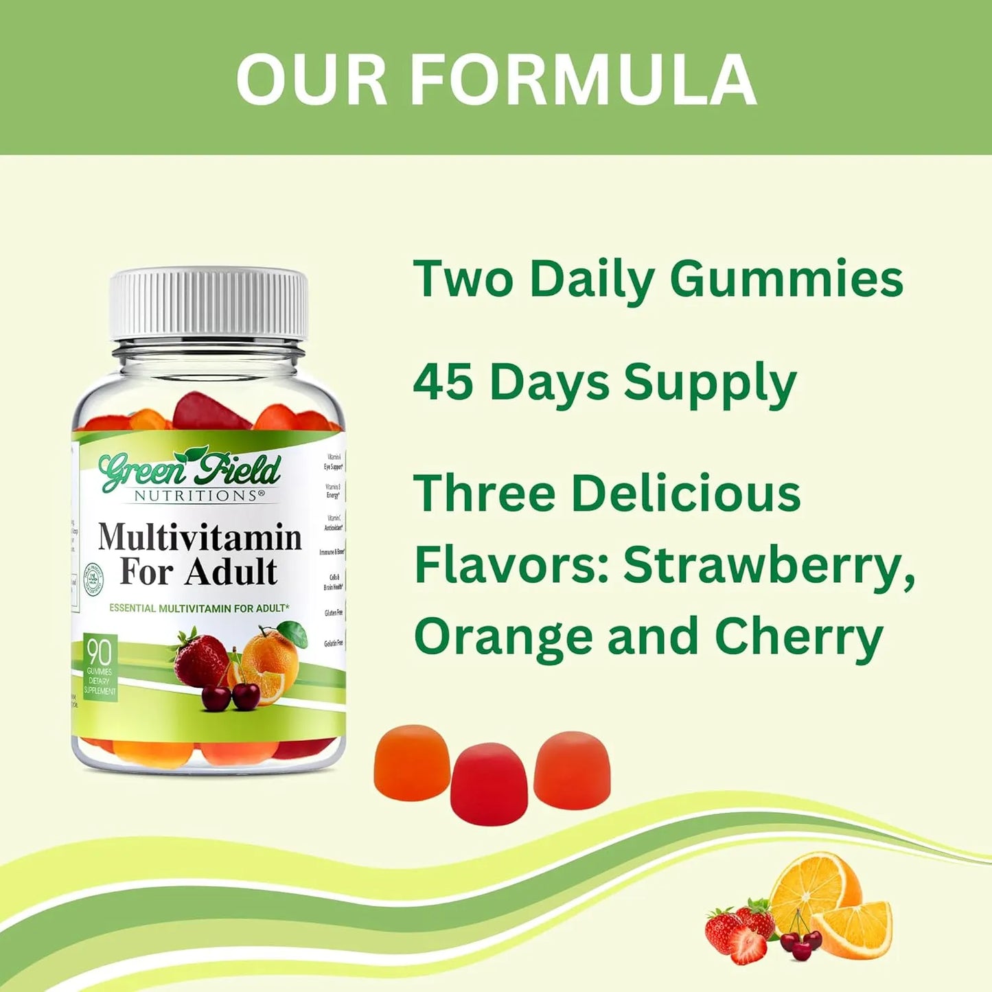 Multivitaminas Halal Gomitas Adultos 90 Unidades Greenfield Nutritions Energia E Inmunidad