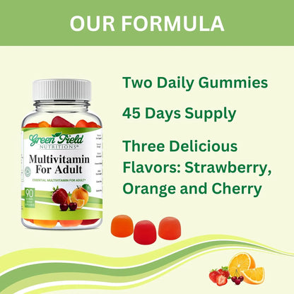 Multivitaminas Halal Gomitas Adultos 90 Unidades Greenfield Nutritions Energia E Inmunidad