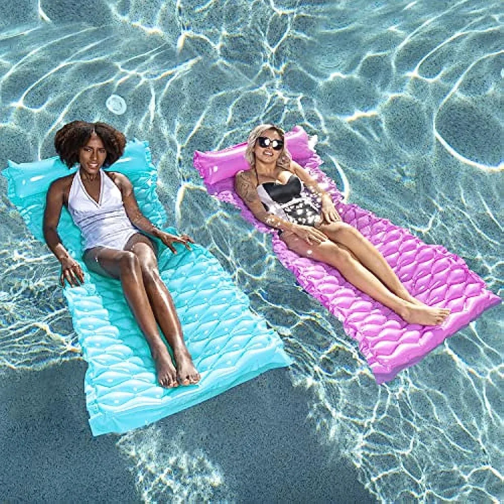 Colchoneta Flotante Inflable De Bolsillo Sloosh Para Piscina Y Playa