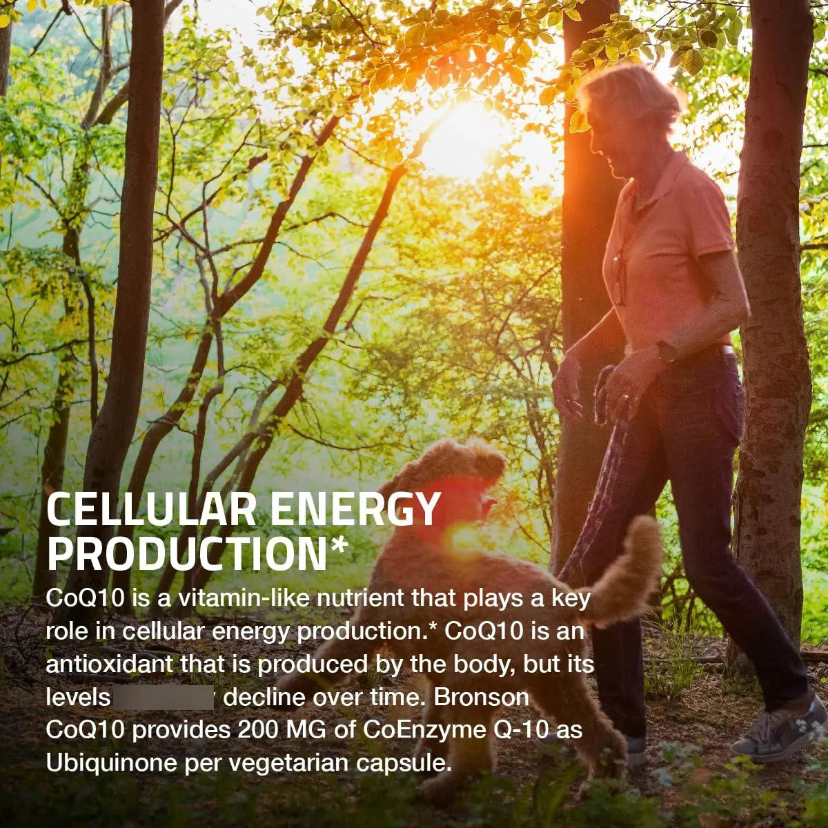 CoQ10 200 Mg Cápsulas Vegetarianas Energía Celular Antioxidante