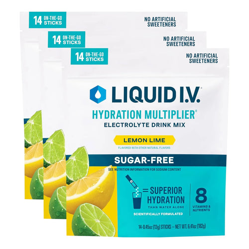 Multiplicador Hidratacion Sin Azucar Lima Limon Bebidas Electrolitos Pack X3 42 Porciones