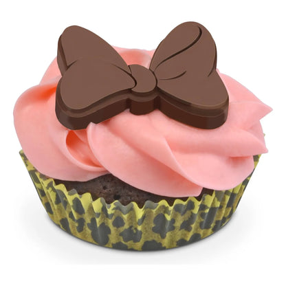 Molde Para Cupcake Disney Minnie Mouse Rosa Hornea 4 Cupcakes Incluye Forros
