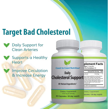 Suplemento Natural Para Colesterol Apoyo Cardiovascular Y Niveles Ldl
