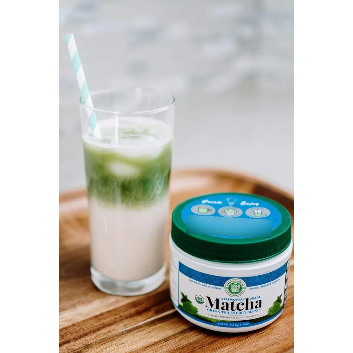 Té Verde Matcha Orgánico En Polvo 100G Sabor Intenso Antioxidante Importado