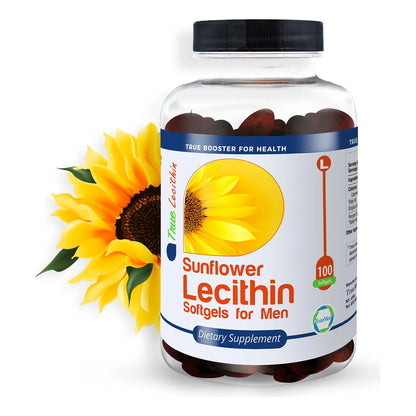 Lecitina De Girasol 1200 Mg 100 Geles Blandos Soporte Cerebral Y Hepático