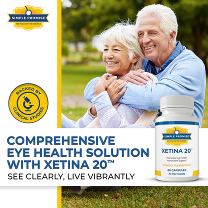 Simple Promise Xetina 20 Suplemento De Luteína Y Zeaxantina Para Salud Ocular 60 Cápsulas