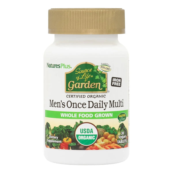 Multivitaminico Organico Diario Para Hombre Energia Pura 30 Tabletas Veganas