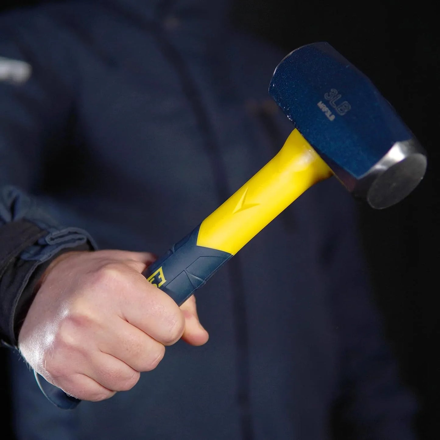 Estwing Martillo De Perforacion Fibra De Vidrio 3 Libras Golpe Potente Y Durabilidad