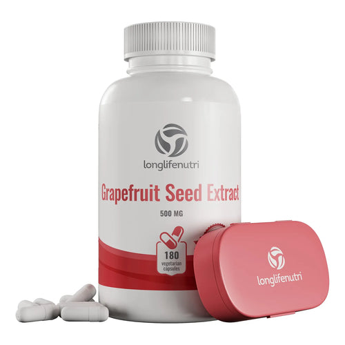 Extracto De Semilla De Pomelo 500 Mg 180 Cápsulas Veganas Potente Antioxidante Y Refuerzo Inmune