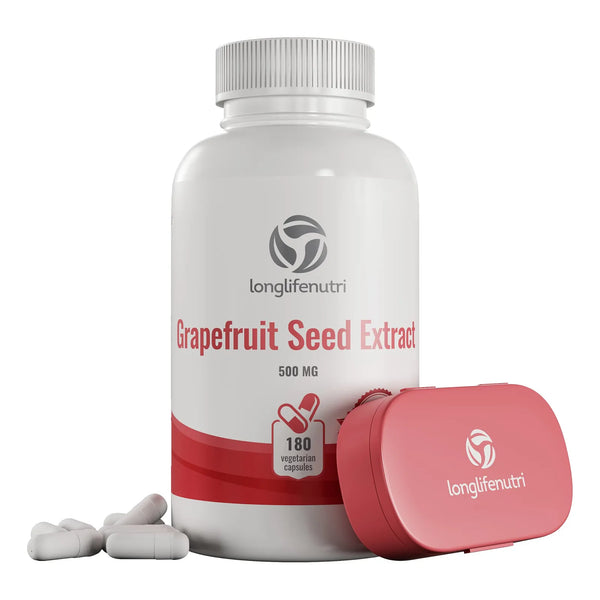 Extracto De Semilla De Pomelo 500 Mg 180 Cápsulas Veganas Potente Antioxidante Y Refuerzo Inmune