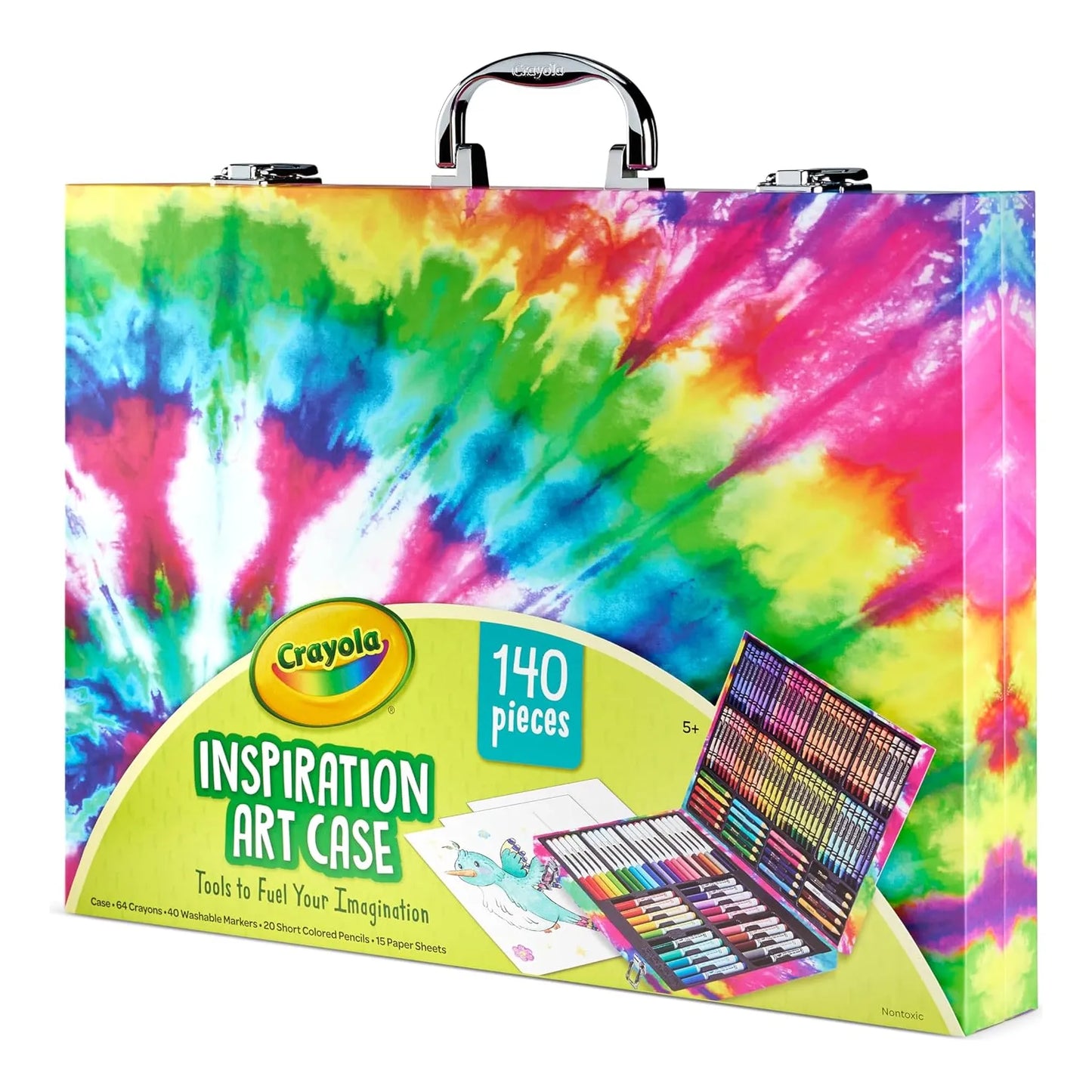 Set De Crayolas Artisticas Crayola Inspiration 140 Piezas Estuche Rosa Portatil