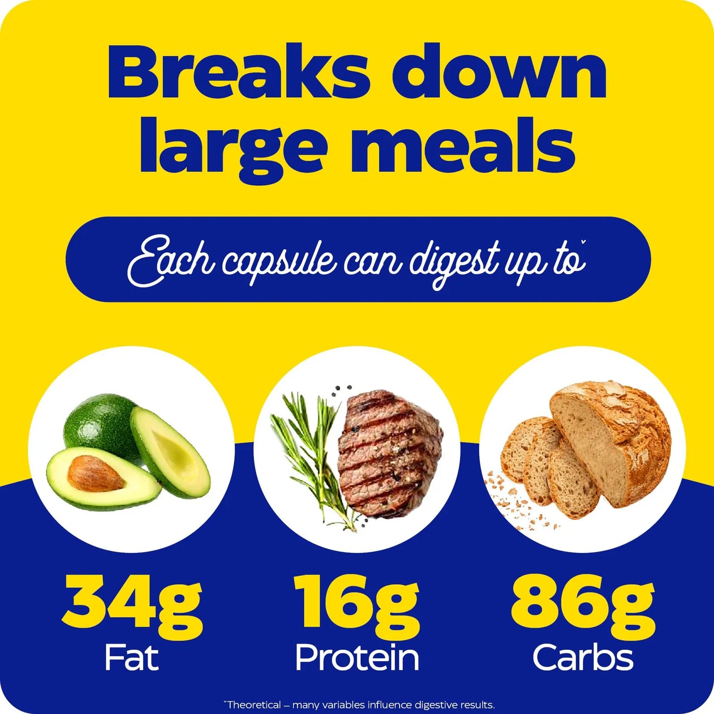 Digest Gold + Probiotics Enzimas Digestivas y Probióticos para Salud Intestinal 45 Cápsulas