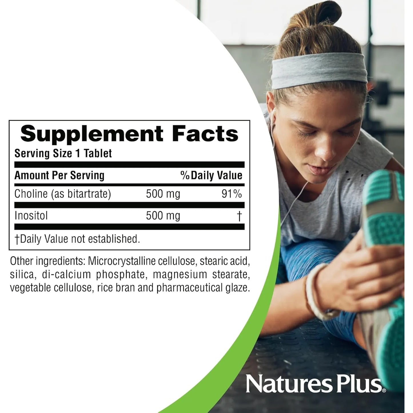 Colina E Inositol 500 Mg 60 Tabletas Apoyo Sistema Nervioso Y Hepático