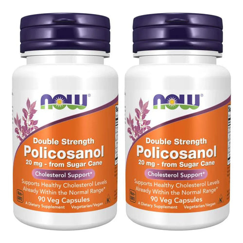 Policosanol Natural 90 Cápsulas Soporte Colesterol Vegano