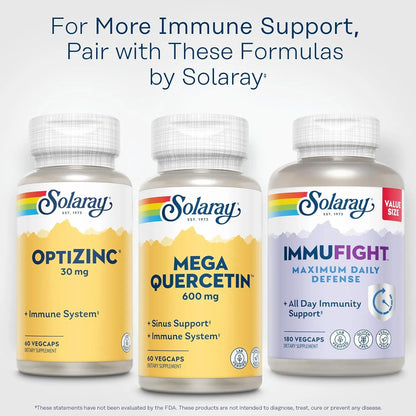 Solaray Mega Quercetina 60 Cápsulas Veganas Soporte Inmunológico Y Cardiovascular