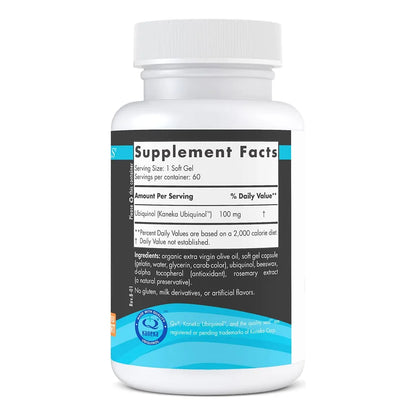 Nordic CoQ10 Ubiquinol Sport 60 Mini Geles Blandos 100 Mg Salud Cardíaca Y Energía
