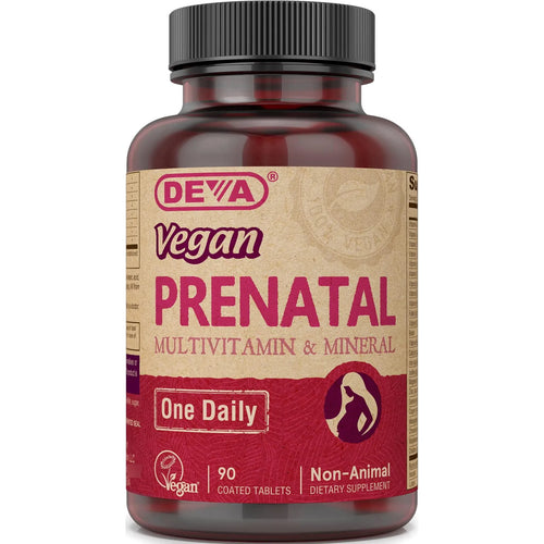 Multivitamínico Prenatal Vegano Con DHA Ácido Fólico Y B12 90 Tabletas